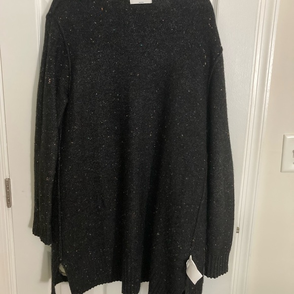 Old navy long cardigan slate with bright specks of color - Picture 2 of 7